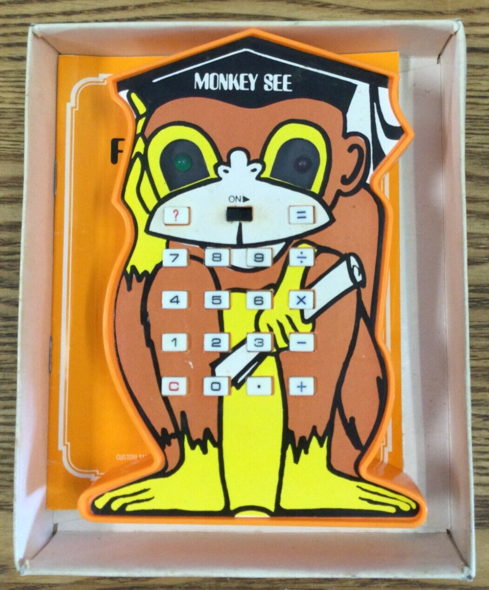 Radio Shack Electronic Monkey-See Fun & Game Math Book Learning Toy Tested Works